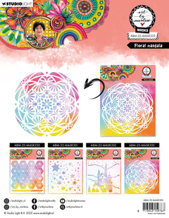 ABM Mask Floral Mandala Art by Marlene 1 Pieces-2