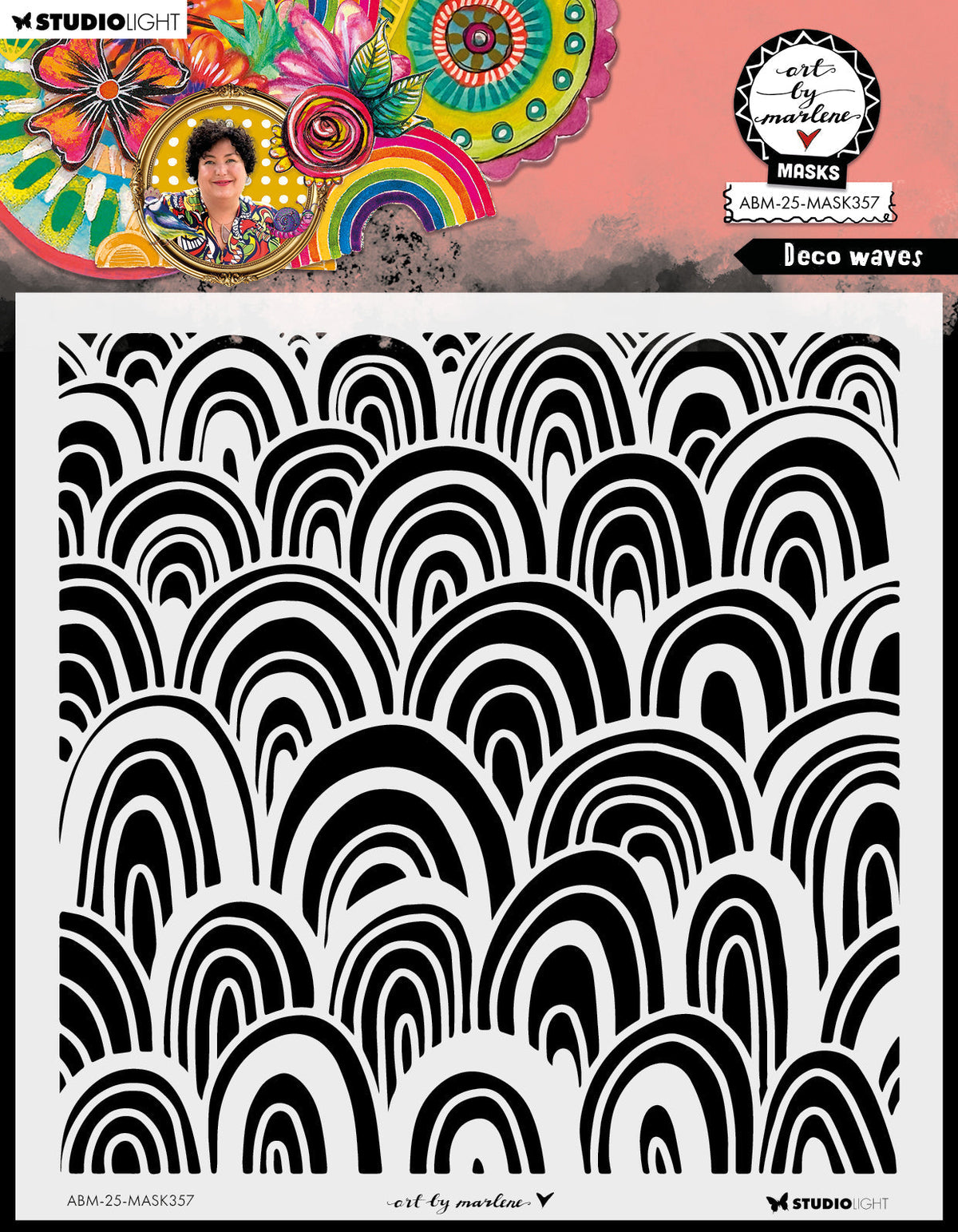 ABM Pochoir Décoration Vagues Art By Marlene 1 pièce-1
