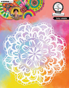 ABM Mask Lacy Mandala Art By Marlene 203x203x1mm 1 Piece-1