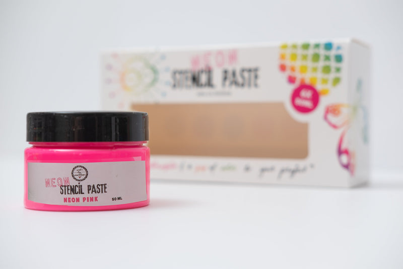 ABM Stencil Paste Neon Colors Art By Marlene 169x86x58mm 6x50 ml-9