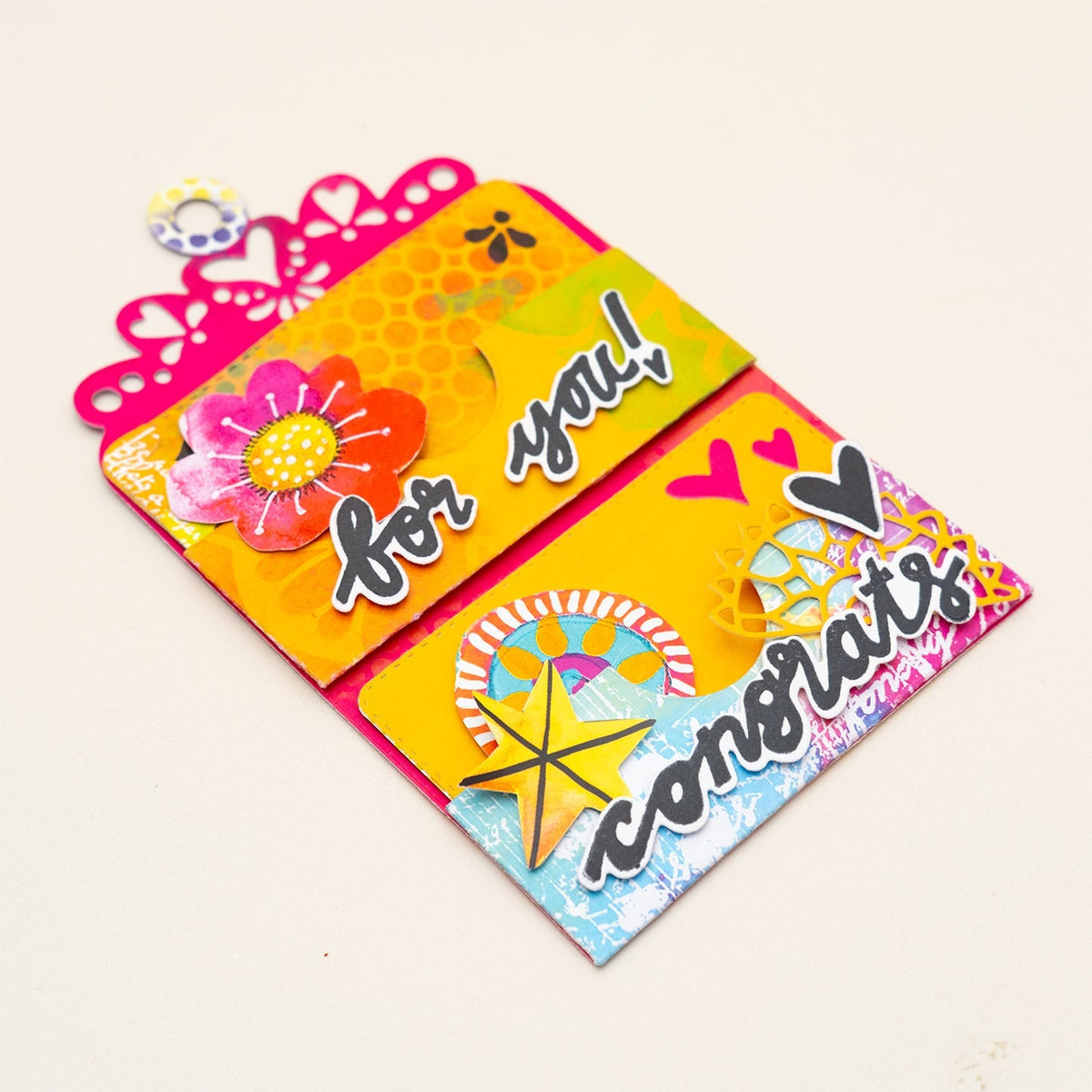 ABM Stamp and Cutting Dies Gift Card Envelope Art By Marlene 22 PC-3