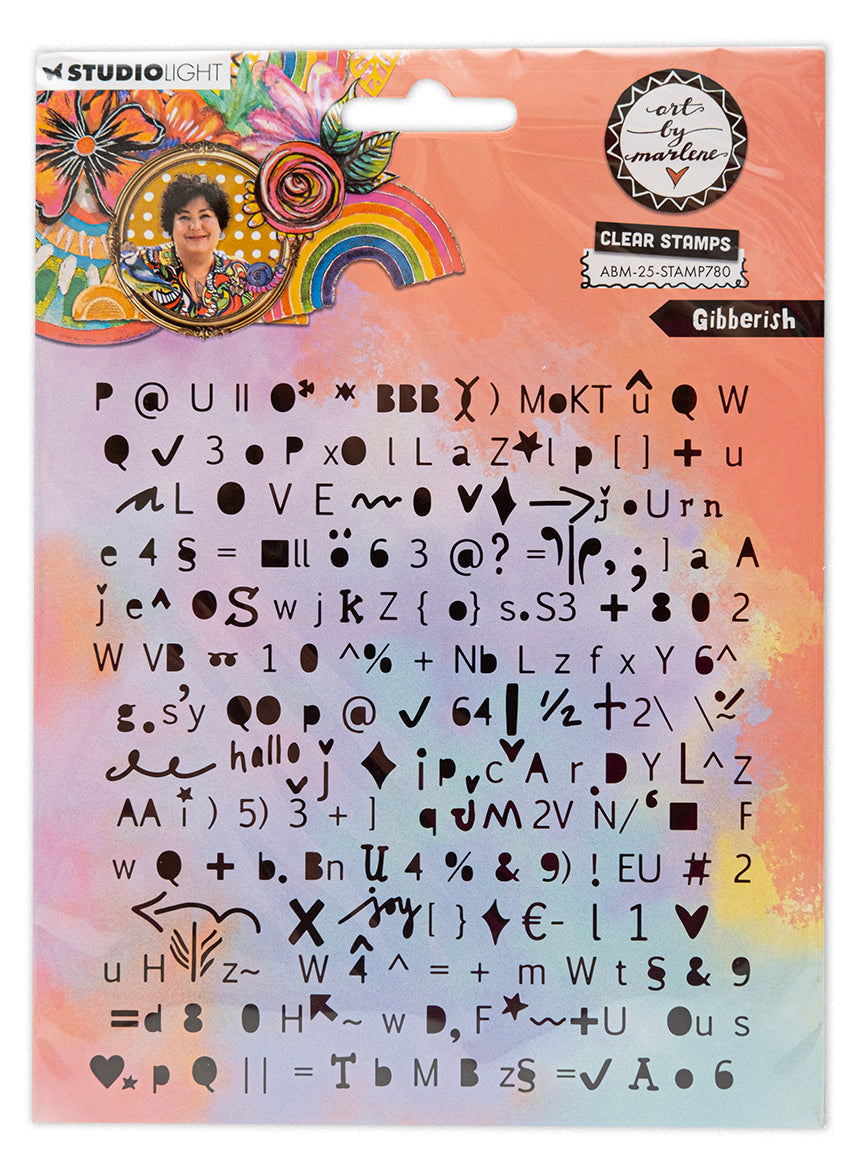 ABM Clear Stamp Gibberish Art By Marlene 1 PC-1