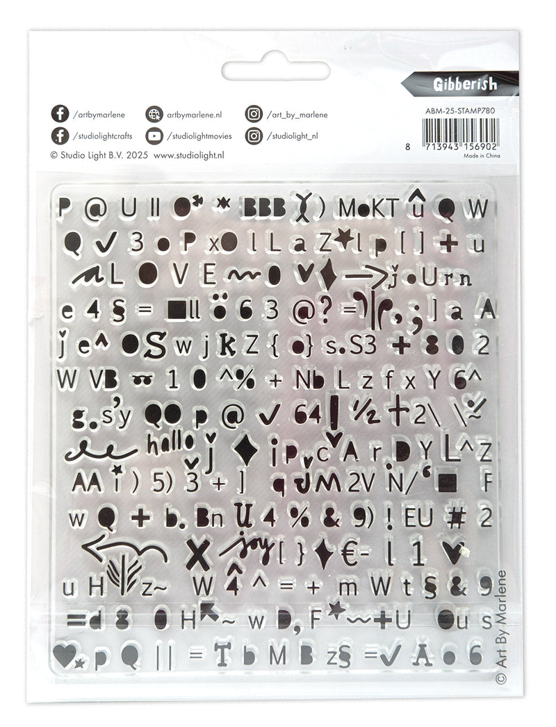 ABM Clear Stamp Gibberish Art By Marlene 1 PC-2