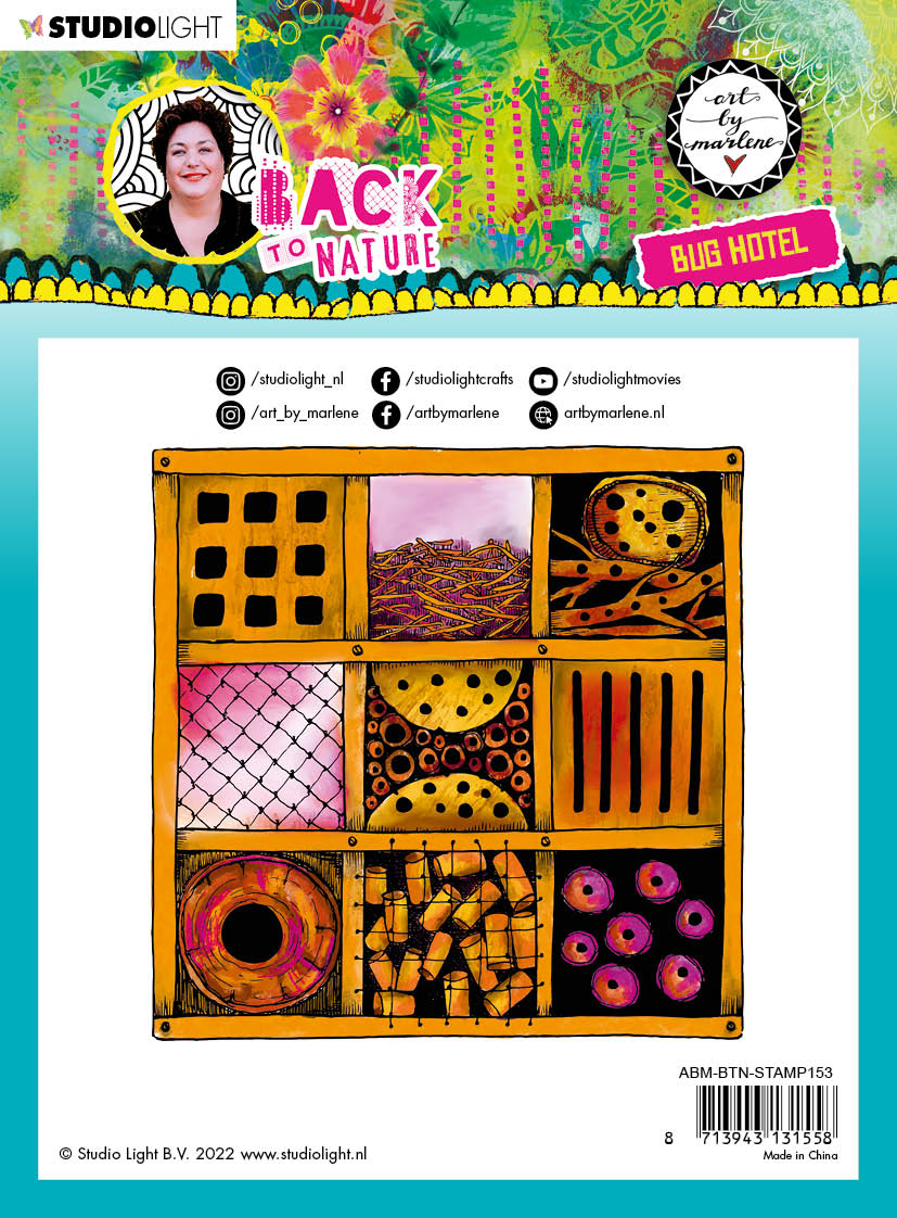 ABM Clear Stamp Bug Hotel Back To Nature 140x140x3mm 1 PC nr.153-3
