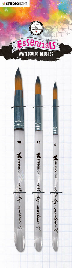 ABM Watercolor Brushes Set of 3 Essentials 298x80x6mm 3 PC nr.04-1