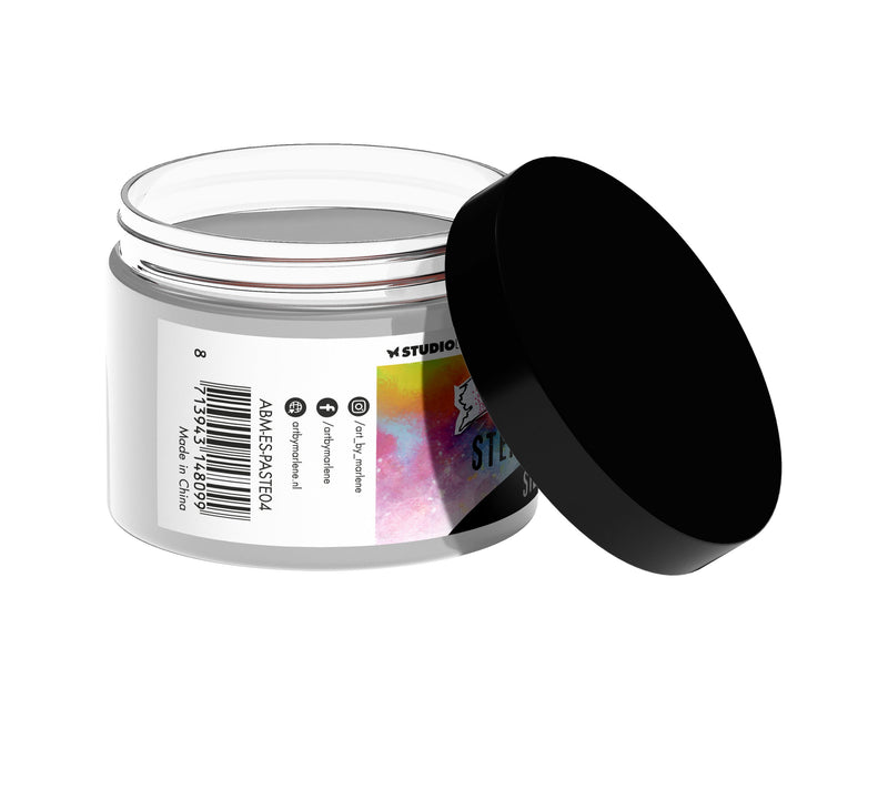 ABM Stencil Paste Silver Metallic Essentials 70x60x70mm 1  PC  nr.04-2