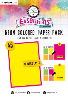 ABM Paper Pack Neon Double Layered Essentials 148x210x10mm 20 feuilles, réf. 105-1