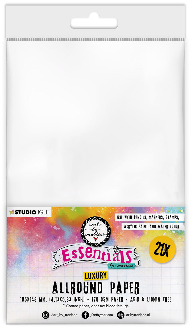 ABM Marqueur et crayon pour papier Essentiels en papier 105x148x8mm 21 FL nr.38-1