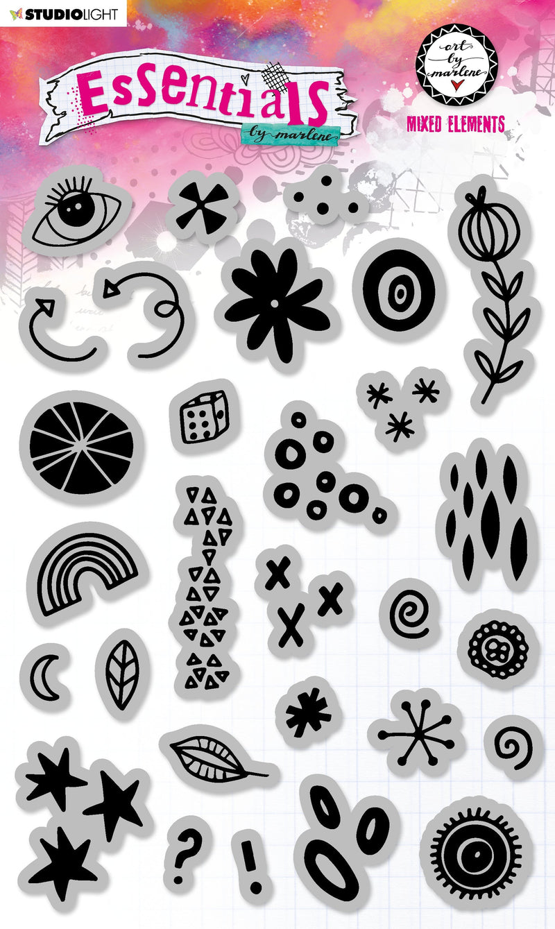 ABM Cling Stamp Sunset Landscape Essentials 148x210x3mm 29 PC nr.176-1