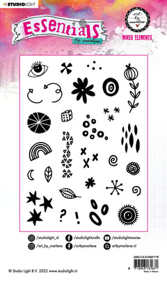 ABM Cling Stamp Sunset Landscape Essentials 148x210x3mm 29 PC nr.176-4
