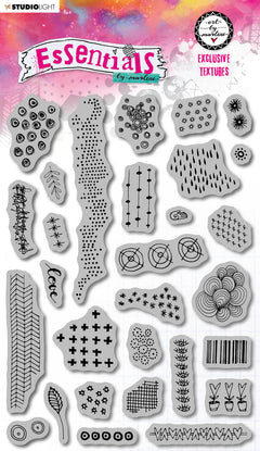 ABM Cling Stamp Exclusive Textures Essentials 153x265x5mm 29 PC nr.47-1