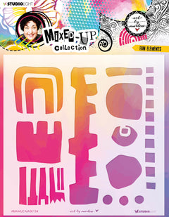 ABM Mask Fun Elements Mixed-Up Collection 200x200x1mm 1 PC nr.134-1