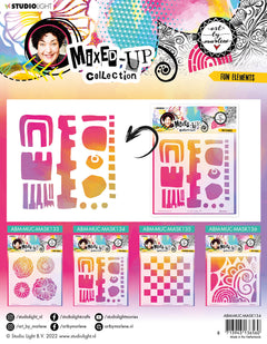 ABM Mask Fun Elements Mixed-Up Collection 200x200x1mm 1 PC nr.134-4