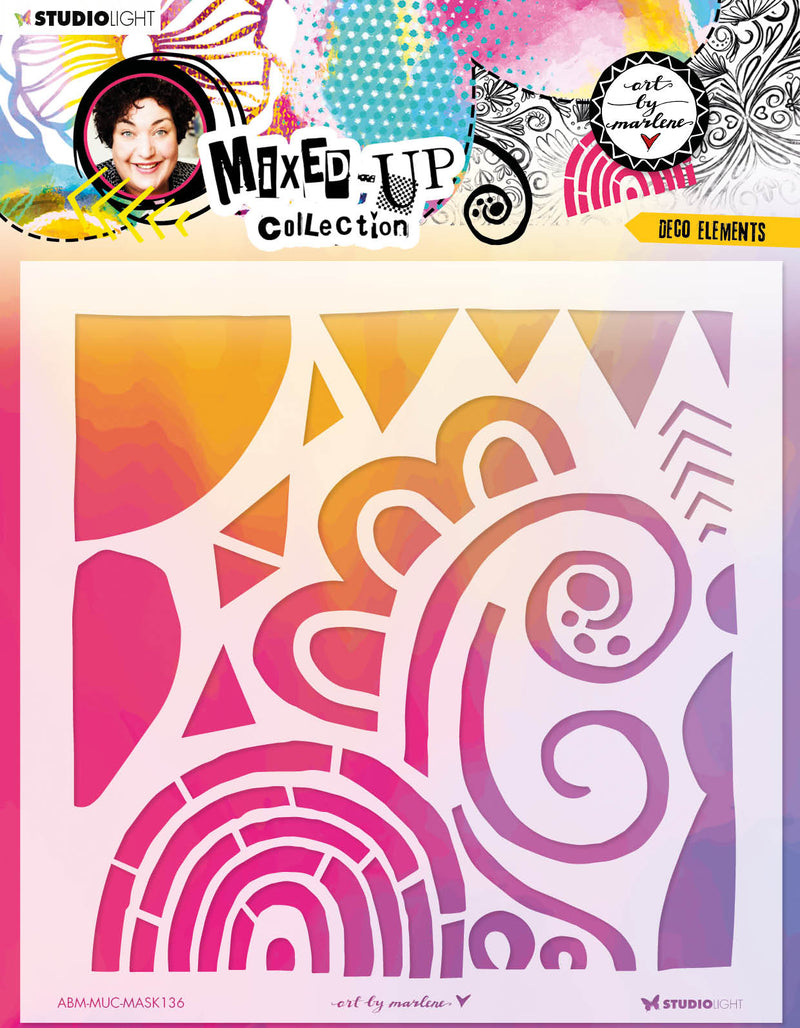 ABM Mask Deco Elements Mixed-Up Collection 200x200x1mm 1 PC nr.136-1