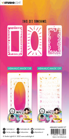 ABM Mask Playful Frames Mixed-Up Collection 110x213x1mm 3 PC nr.137-1