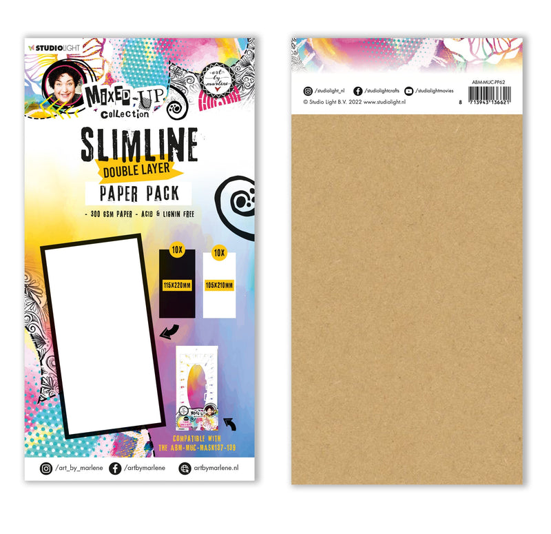 ABM Paper Pack Slimline Double Layer Mixed-Up Collection 115x260x10mm 20 SH nr.62-1