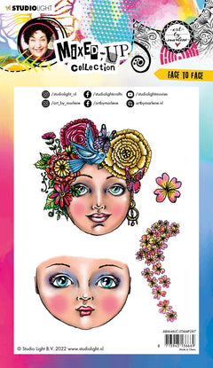 ABM Clear Stamp Face To Face Mixed-Up Collection 148x210x3mm 4 PC nr.287-3