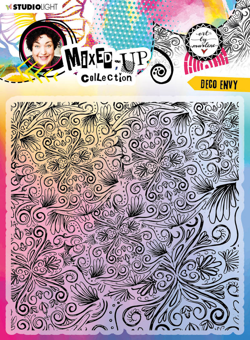 ABM Clear Stamp Deco Envy Mixed-Up Collection 140x140x3mm 1 PC nr.289-1