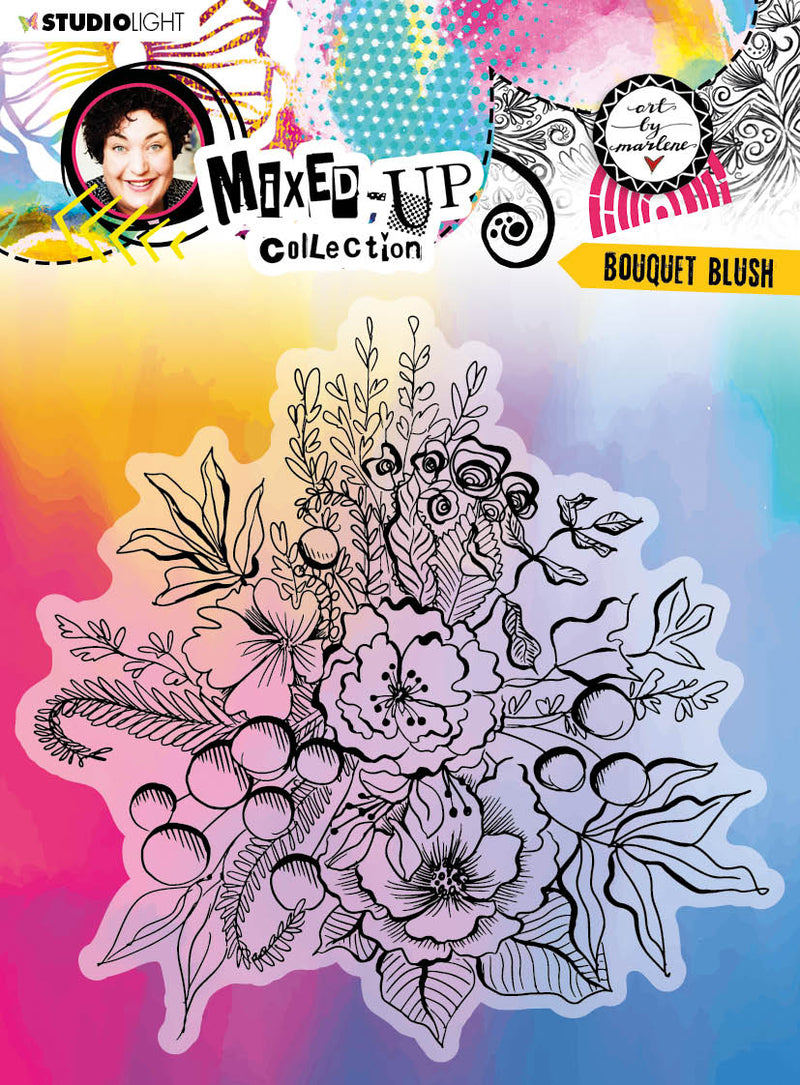 ABM Clear Stamp Bouquet Blush Mixed-Up Collection 140x140x3mm 1 PC nr.290-1