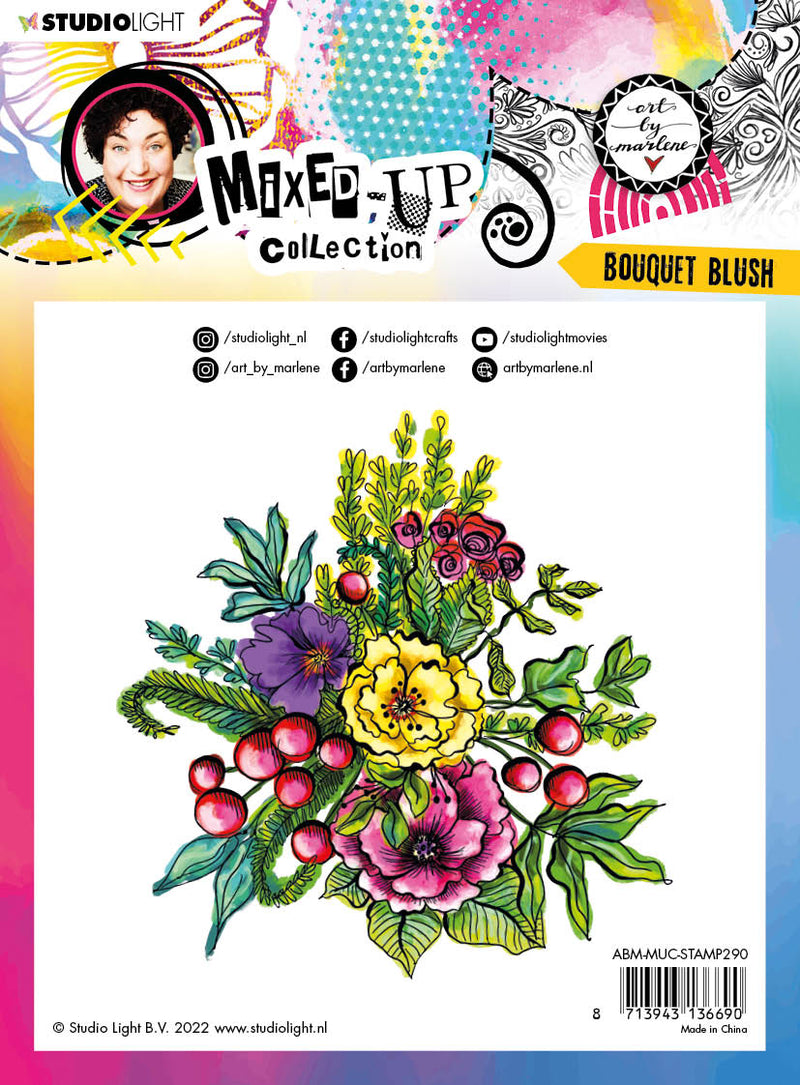 ABM Clear Stamp Bouquet Blush Mixed-Up Collection 140x140x3mm 1 PC nr.290-3