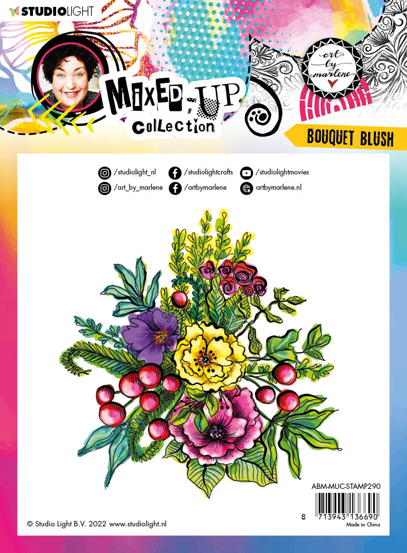 ABM Clear Stamp Bouquet Blush Mixed-Up Collection 140x140x3mm 1 PC nr.290-3