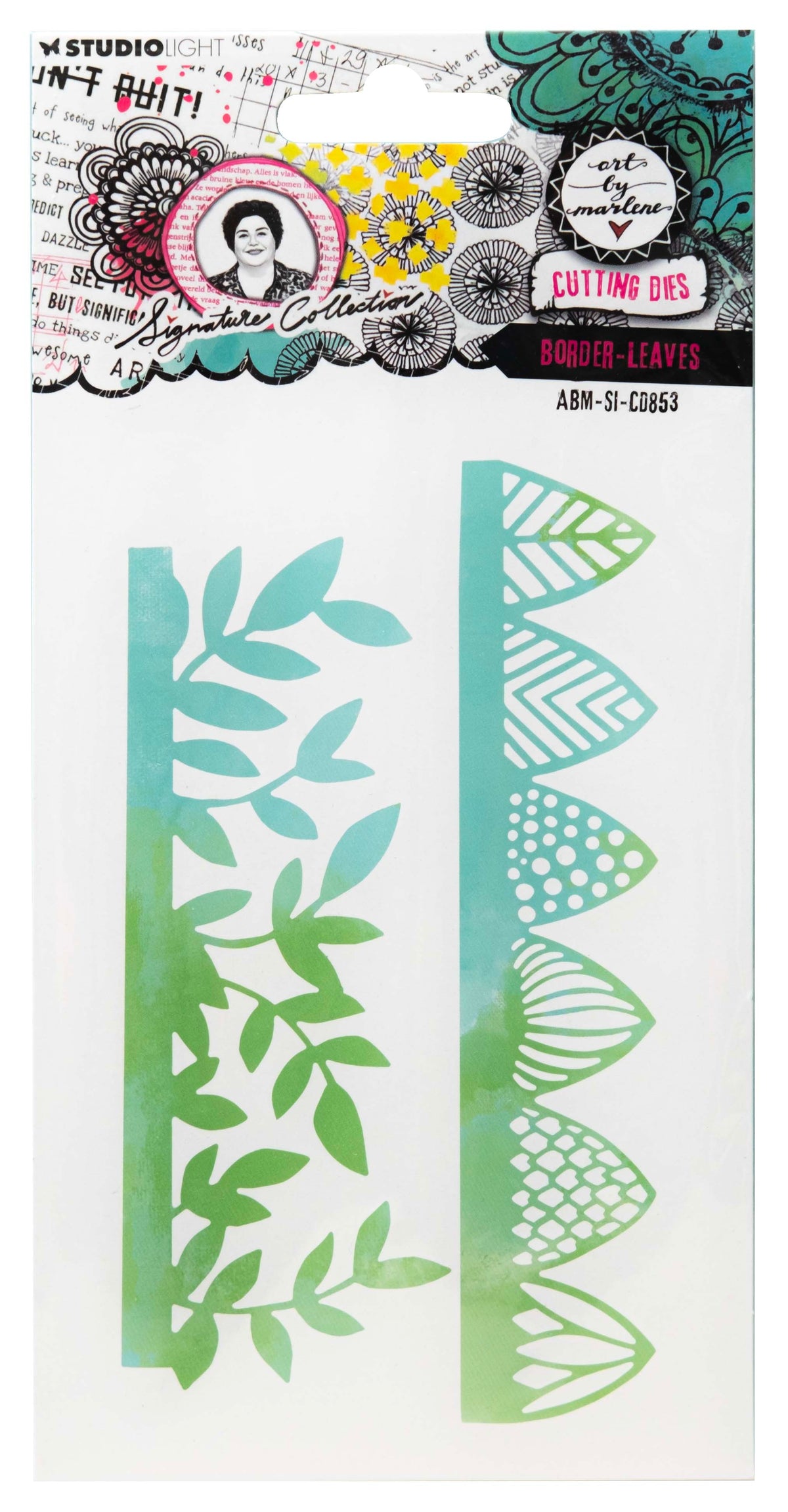 ABM Cutting Dies Border-Leaves Signature Collection 2 PC-1