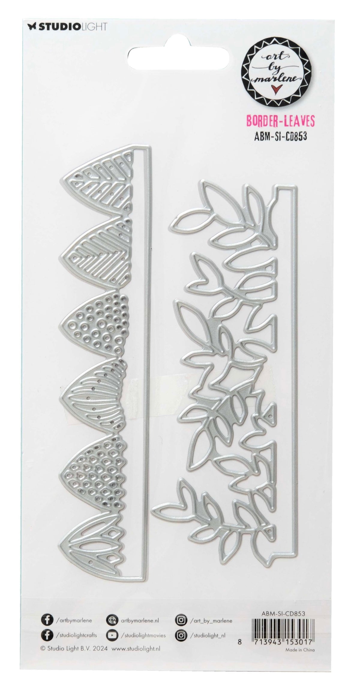 ABM Cutting Dies Border-Leaves Signature Collection 2 PC-3