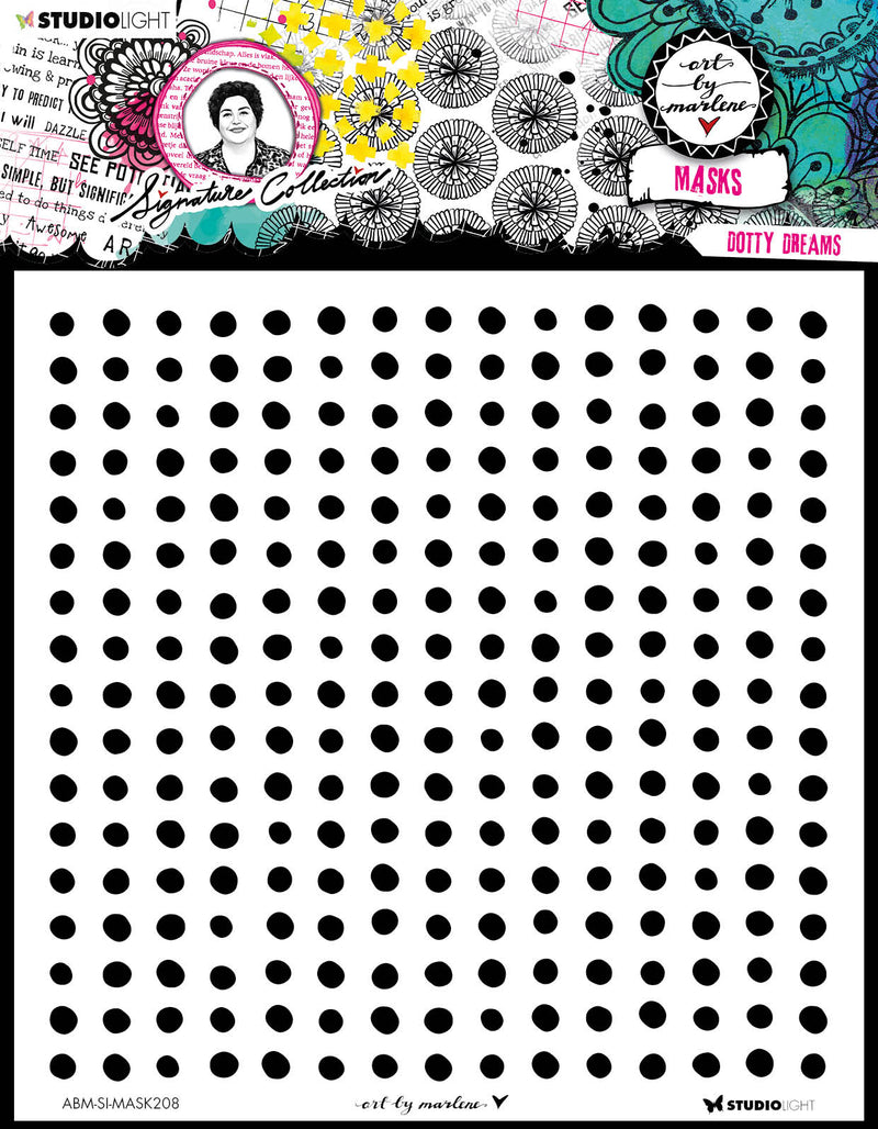 ABM Mask Dotty Dreams Signature Collection 203.2x203.2x1mm 1 PC nr.208-1