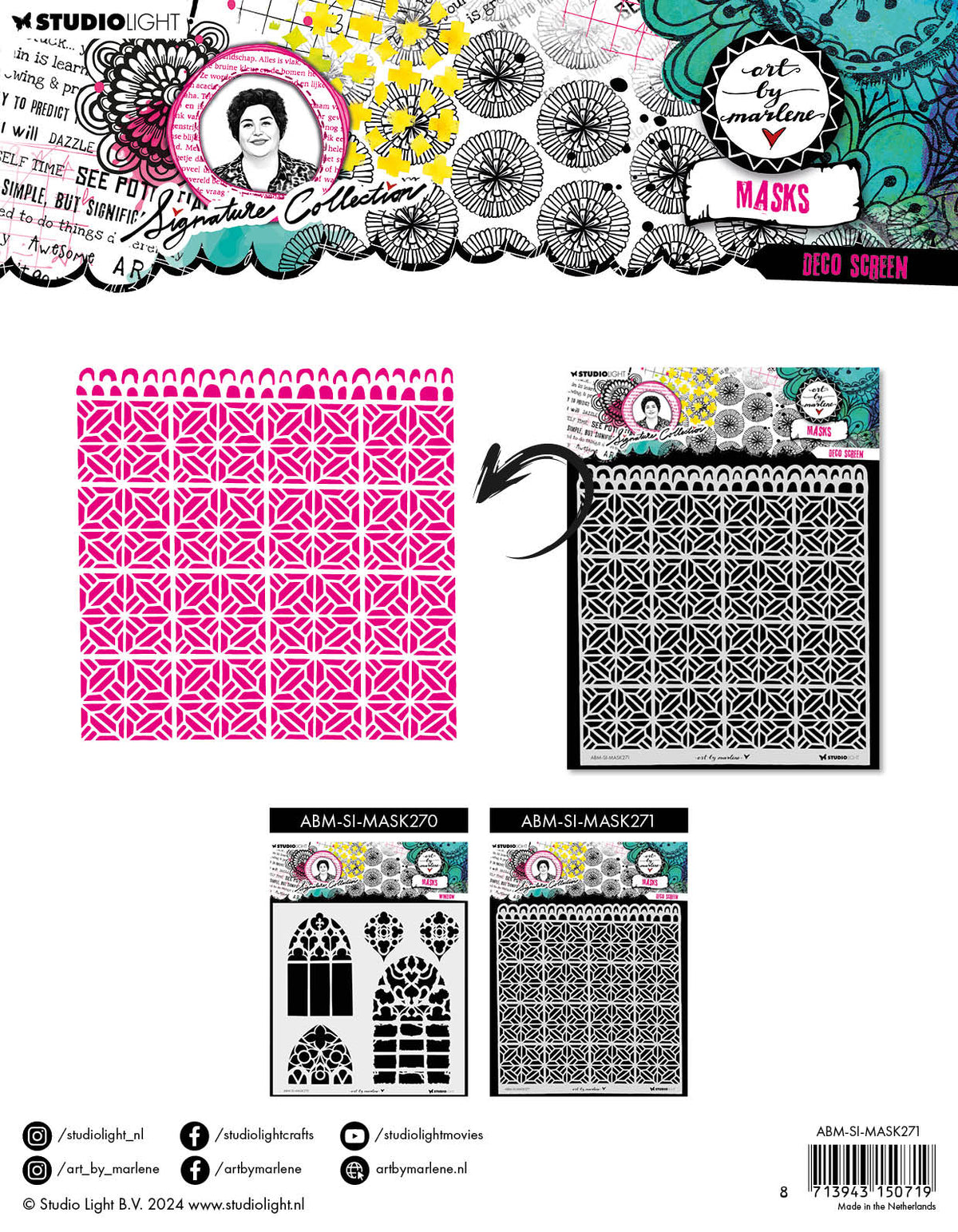 ABM Mask Deco Screen Signature Collection 1 PC-2
