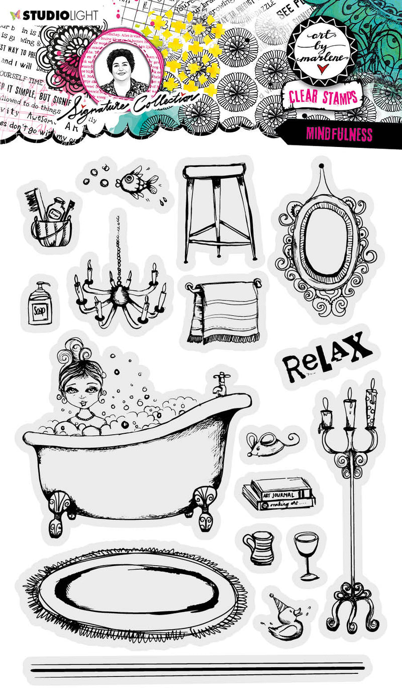 ABM Clear Stamp Mindfulness Signature Collection 265x153x1mm 17 PC nr.473-1