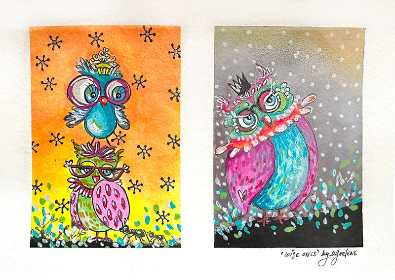 Sello transparente ABM Owlicious Signature Collection 148x210x3mm 9 pzas n.º 637-3
