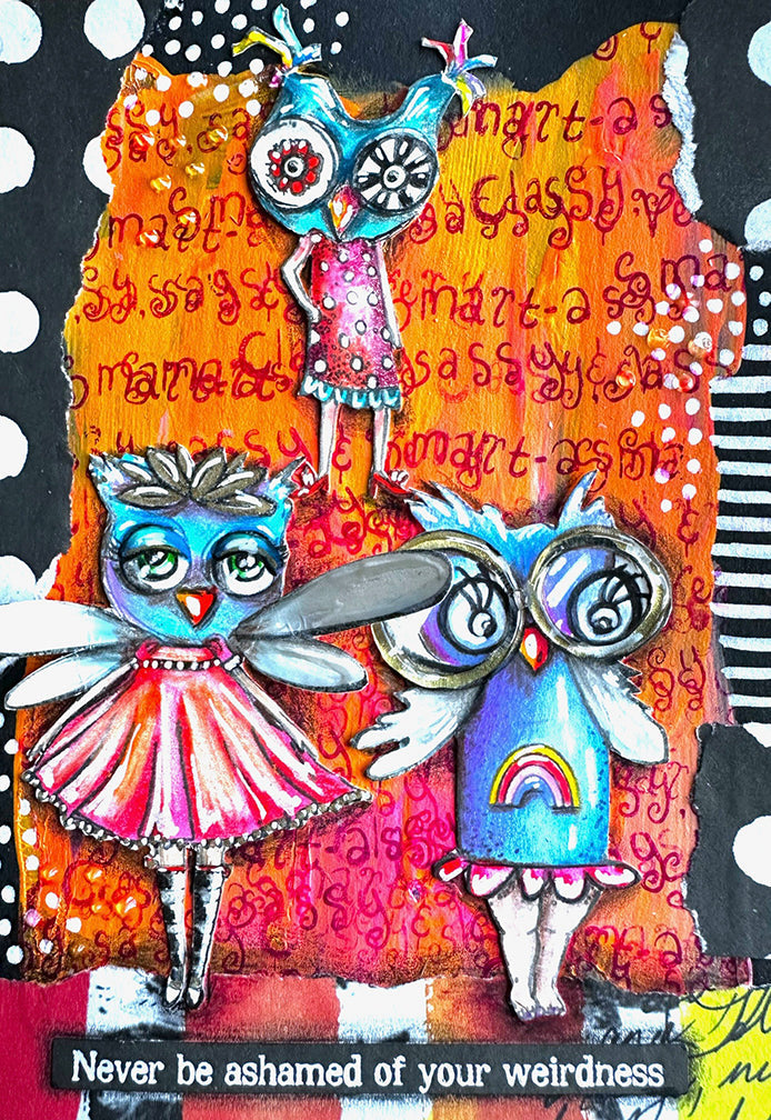 Sello transparente ABM Owlicious Signature Collection 148x210x3mm 9 pzas n.º 637-4