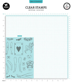 ABM Clear Stamp Playing Card Women Signature Collection 19 PC-2