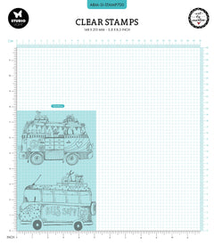 ABM Clear Stamp Hippie Busses Signature Collection 2 PC-2