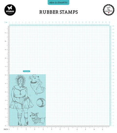 ABM Cling Stamp Doggie Diva Signature Collection 4 PC-2