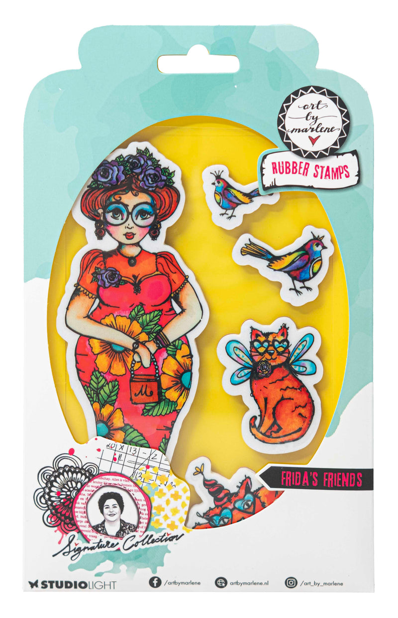 ABM Cling Stamp Frida's Friends Signature Collection 5 PC-1