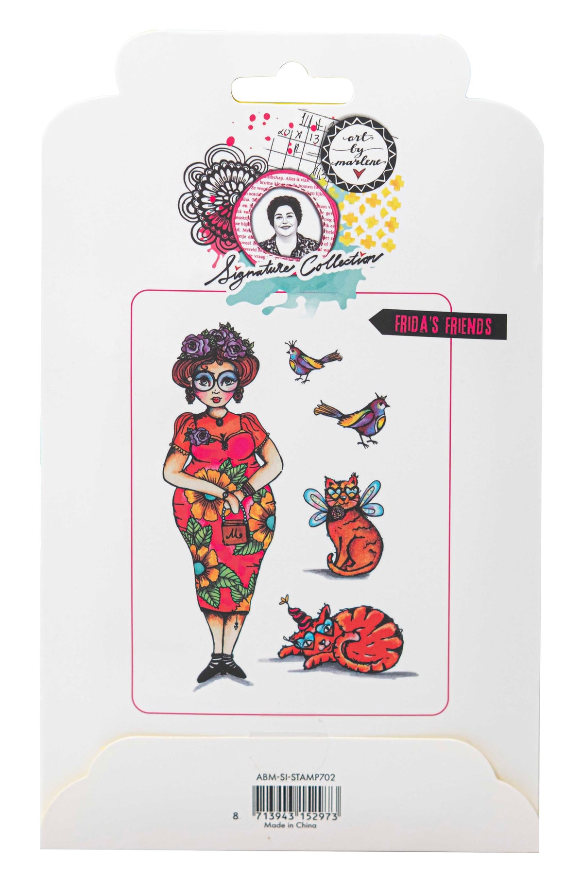 ABM Cling Stamp Frida's Friends Signature Collection 5 PC-6