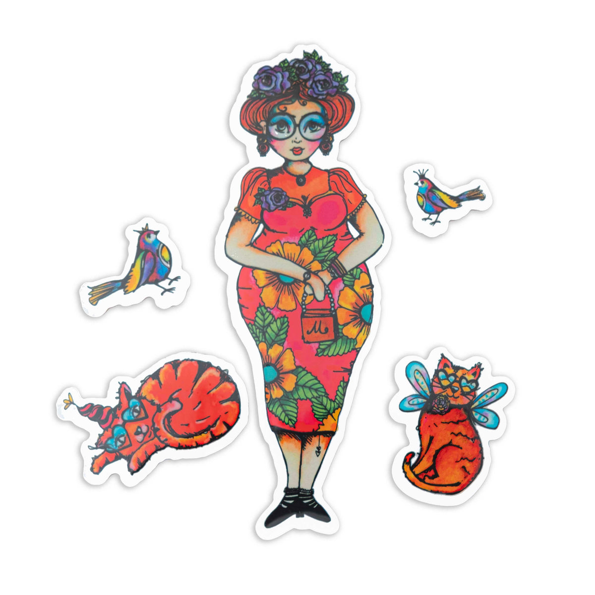 ABM Cling Stamp Frida's Friends Signature Collection 5 PC-3
