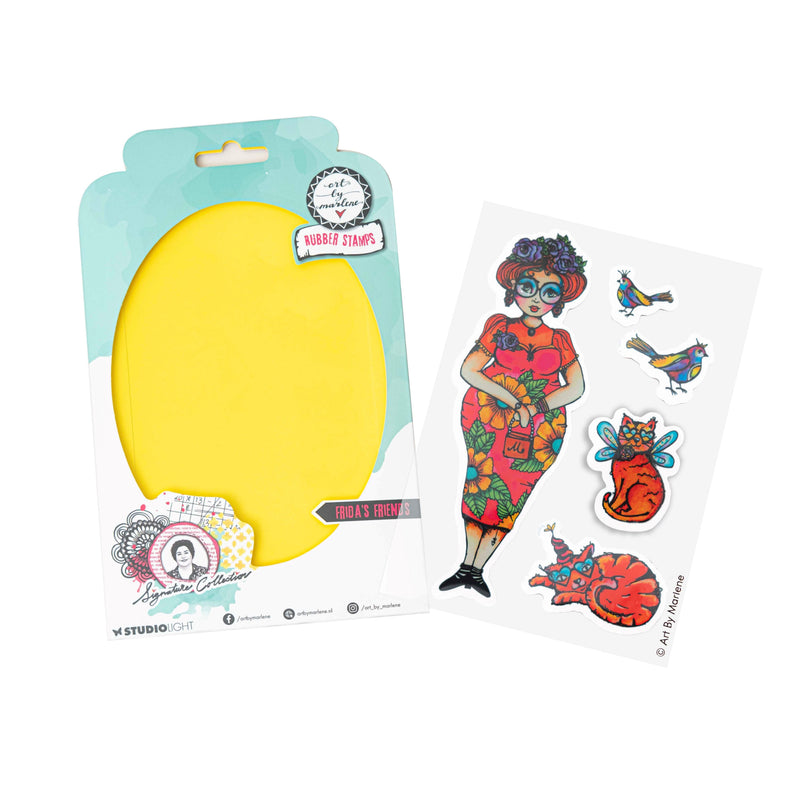 ABM Cling Stamp Frida's Friends Signature Collection 5 PC-4