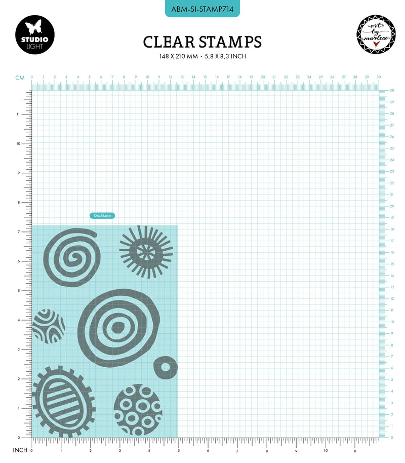 ABM Tampon transparent Rond Salade Collection Signature 7 pièces-2