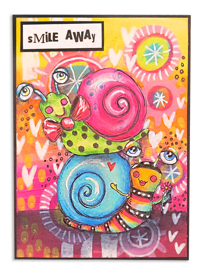 ABM Cling Stamp Snail Buddies Signature Collection 2 PC-3