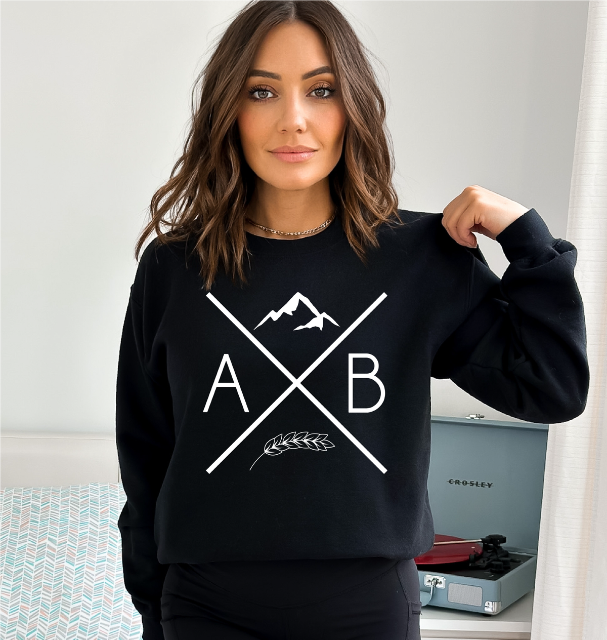 AB X Unisex Crewneck | Alberta Apparel-1