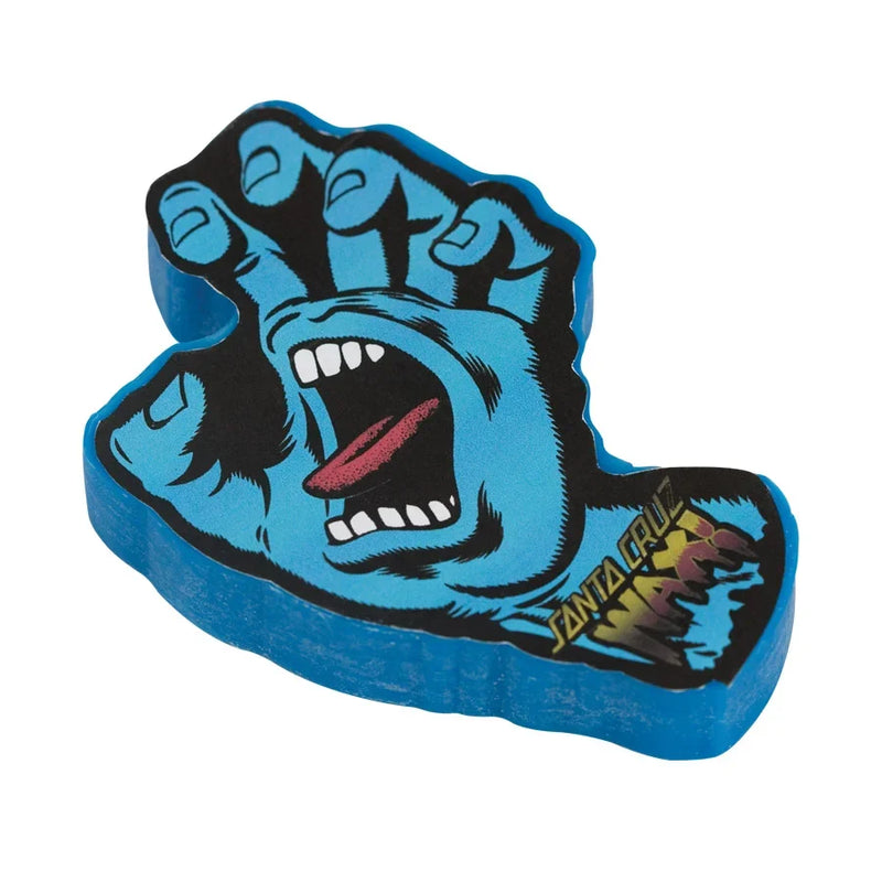 Santa Cruz 'Screaming Hand' Skateboard Wax - Blue-1