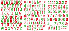 Autocollants de l'alphabet de Noël vintage Arden Creative Studio-2