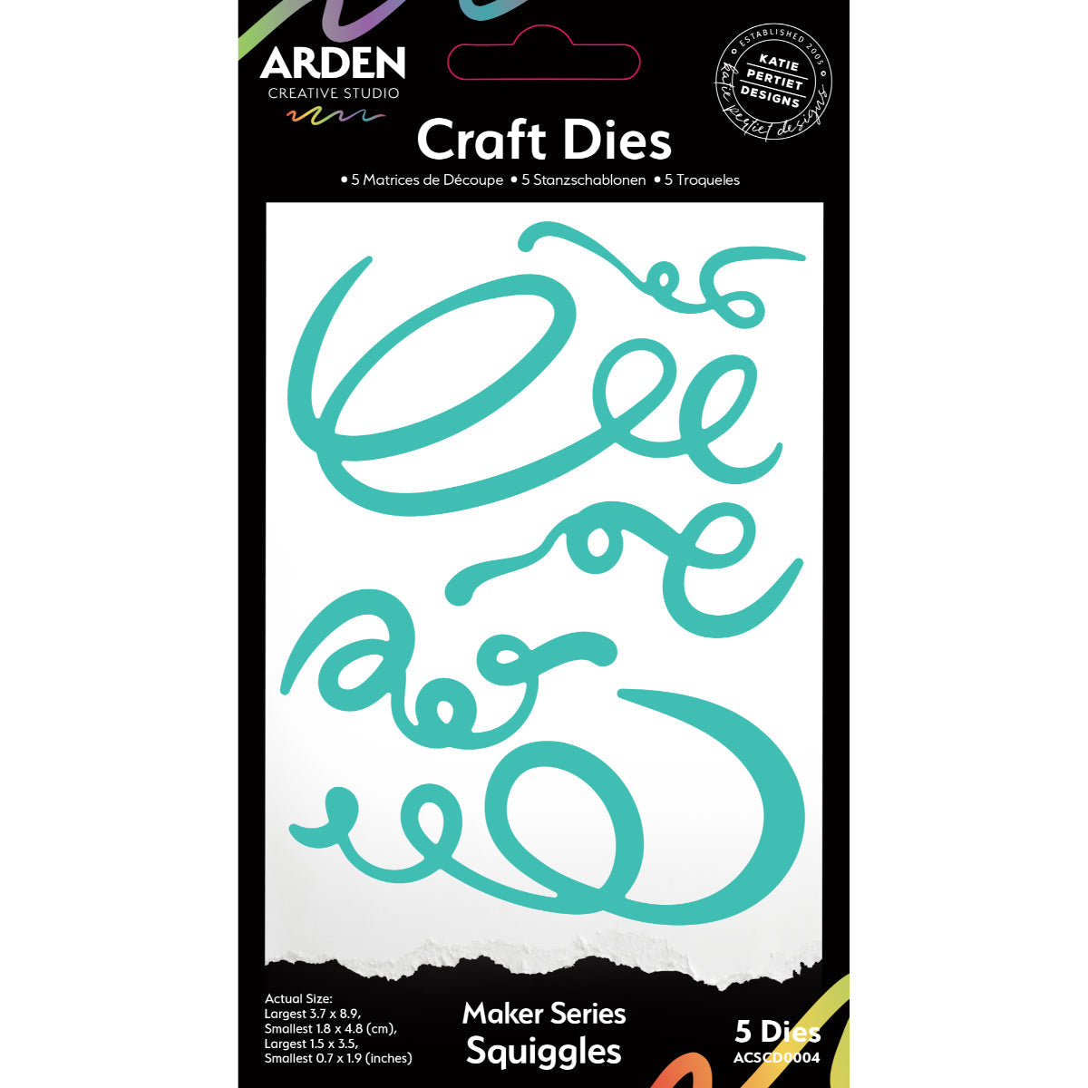 Arden Creative Studio Maker Series Squiggles Craft Die Set-1