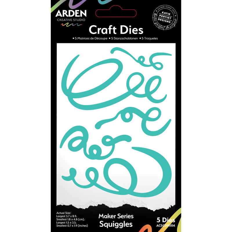Arden Creative Studio Maker Series Squiggles Craft Die Set-1