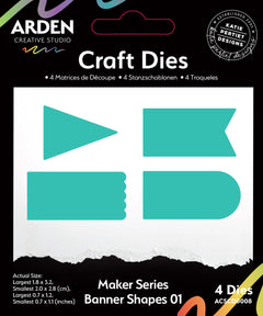 Arden Creative Studio Maker Series Banner Shapes 01 Craft Die Set-1