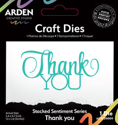 Arden Creative Studio Sentiment Series Stacked Thank You Craft Die-1