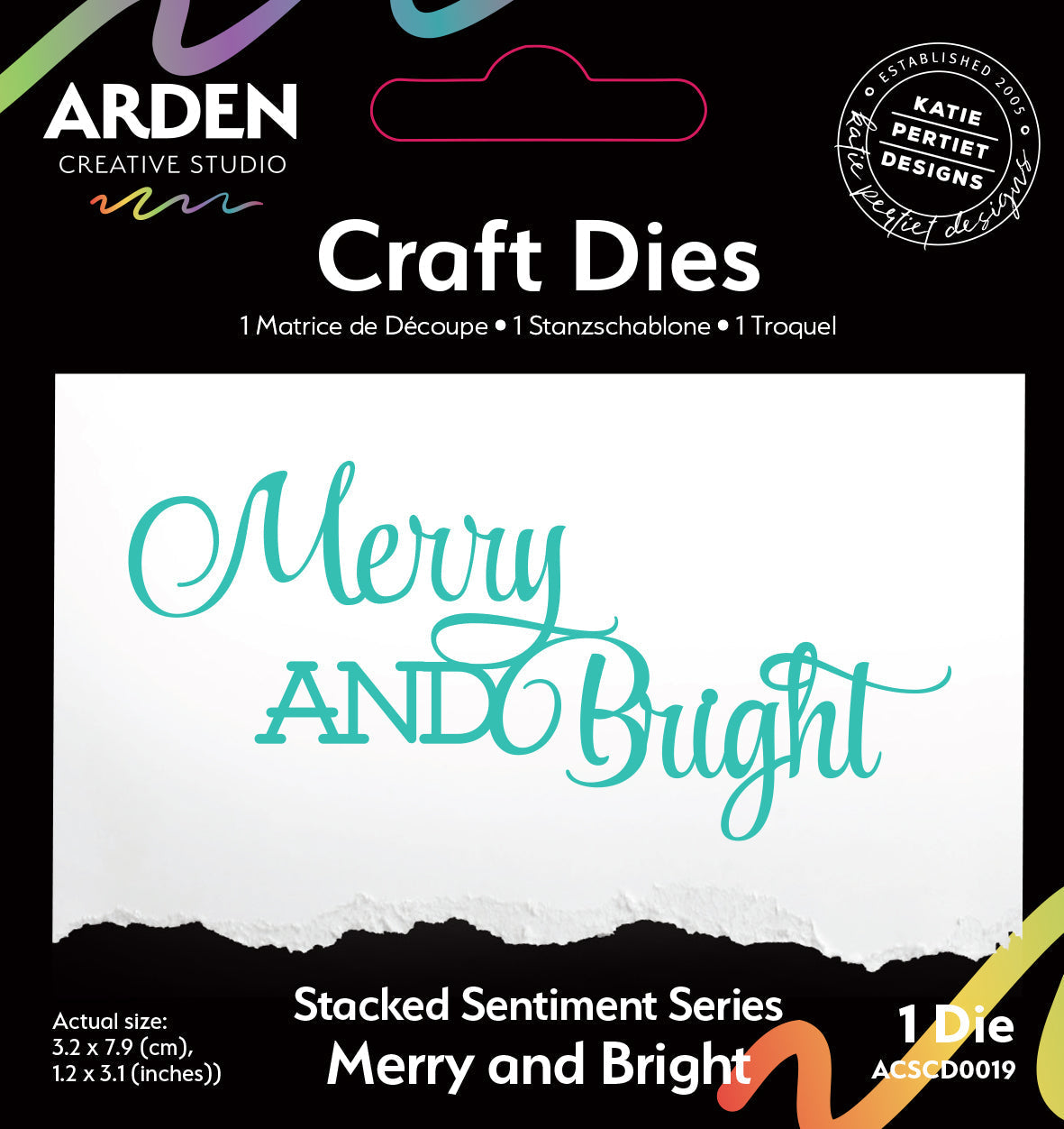 Matrices de découpe superposées « Merry and Bright » de la série Sentiment de Arden Creative Studio