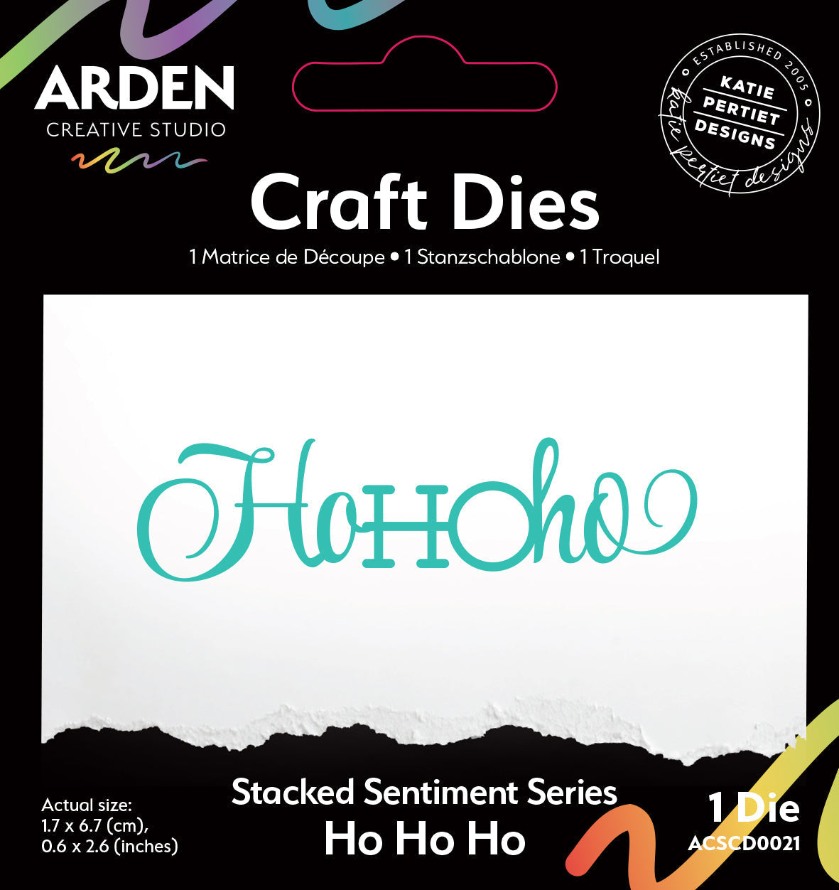 Matrices de découpe superposées Ho Ho Ho, collection Sentiment Series, par Arden Creative Studio-1